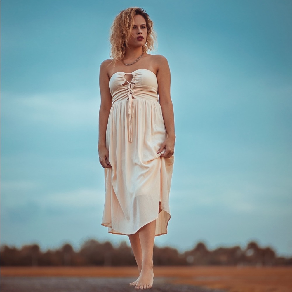 Cream dress